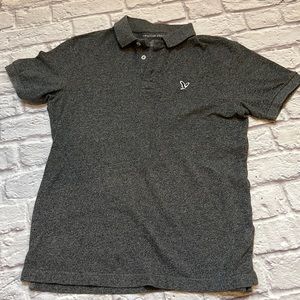 American eagle mens polo shirt size small charcoal grey